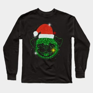 Christmas Santa Pug Long Sleeve T-Shirt